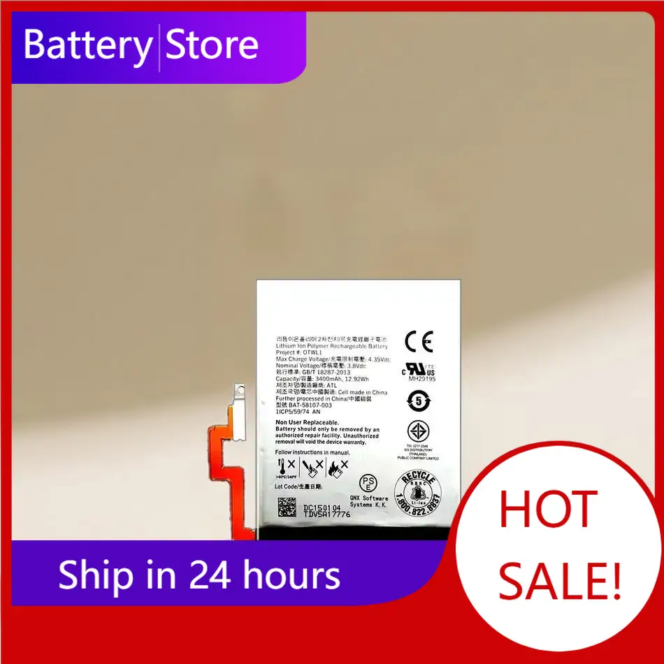 Phone Battery Replacement - Blackberry Passport 4G Q30 SQW100-1 SQW100-3、BAT-58107-003用交換バッテリー、携帯電話バッテリー