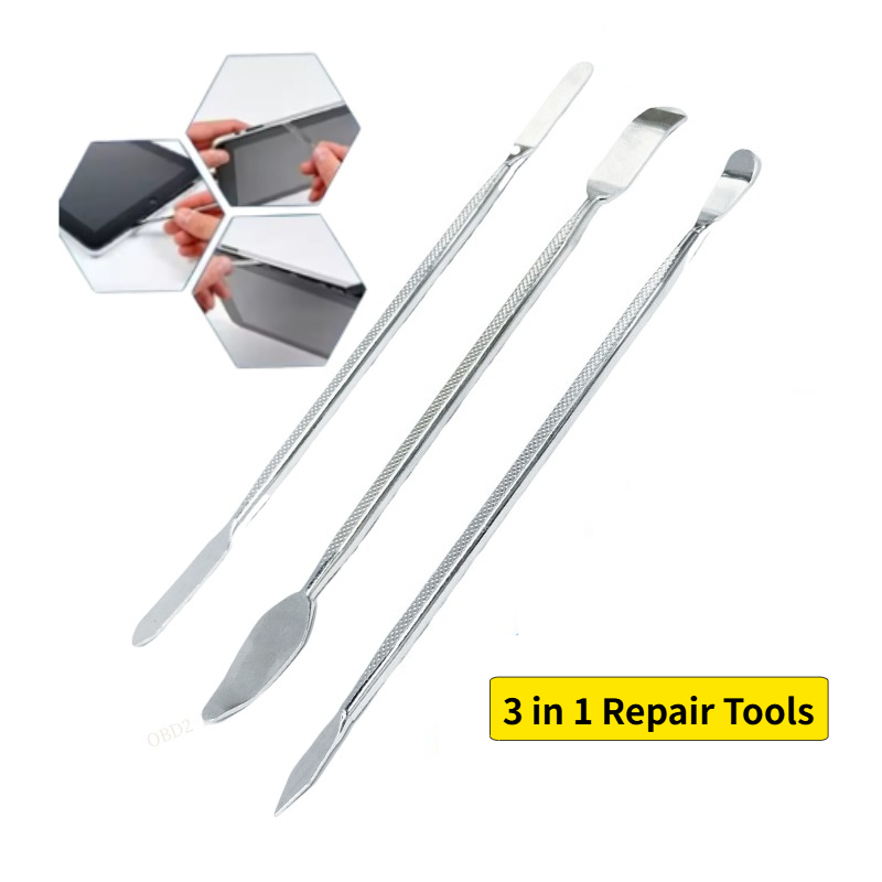 Electronics Repair Services - 3 で 1 修復ツールセットオープニングこじ開けハンドツールキットブレード iPhone スマートフォンタブレット