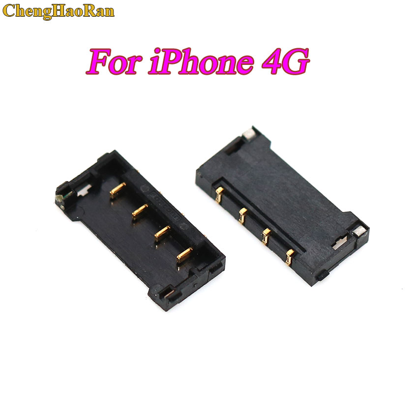 Phone Battery Replacement - 1 個バッテリー fpc プラグホルダークリップ接触交換マザーボード上の iphone 4