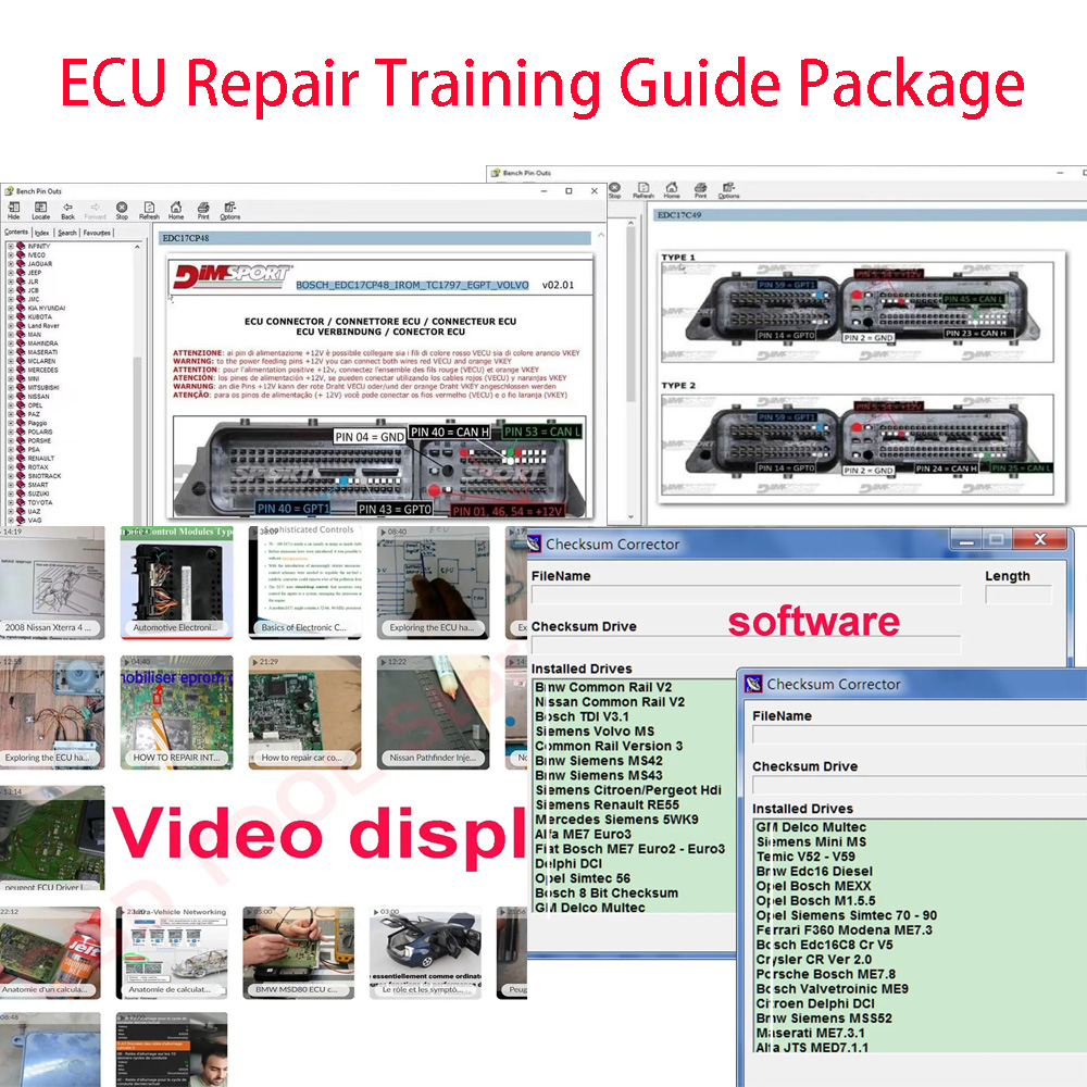 Electronics Repair Basics - ECU 修理トレーニング ガイド パッケージ ECU 基本的な電子部品