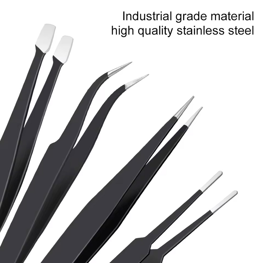 10 ピース/セット精密帯電防止湾曲 & ストレートピンセッ - Electronics Repair Services のレビューと価格