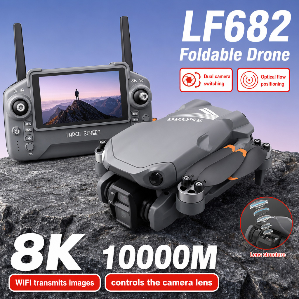 空撮写真 LF682 ドローン 8K HD デュアルカメラ  - Dji Drone Mini 4 Pro のレビューと価格