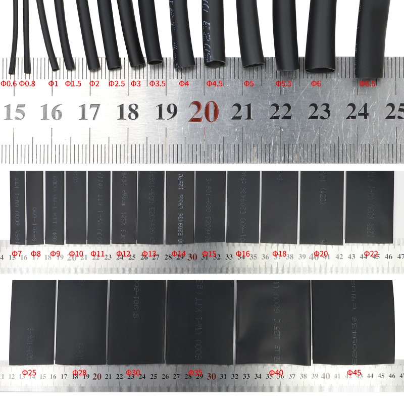 黒色 2:1 熱収縮チューブ 直径 0.6mm - 210m - Electronics Repair Youtube のレビューと価格