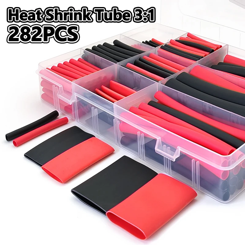 282 個電子ケーブル熱収縮チューブ黒赤ポリオレフィン難燃性 - Electronics Repair Youtube のレビューと価格